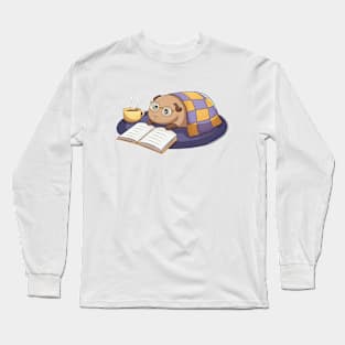 Guinea Pig Reading A Book Long Sleeve T-Shirt